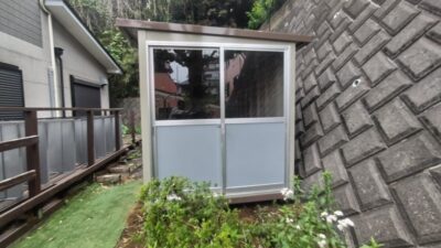 東京都町田市　パネルハウス　プレハブ　自宅倉庫