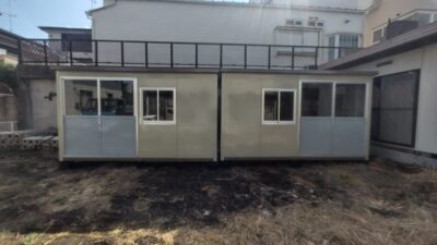 神奈川県座間市　パネルハウス　プレハブ　自宅倉庫