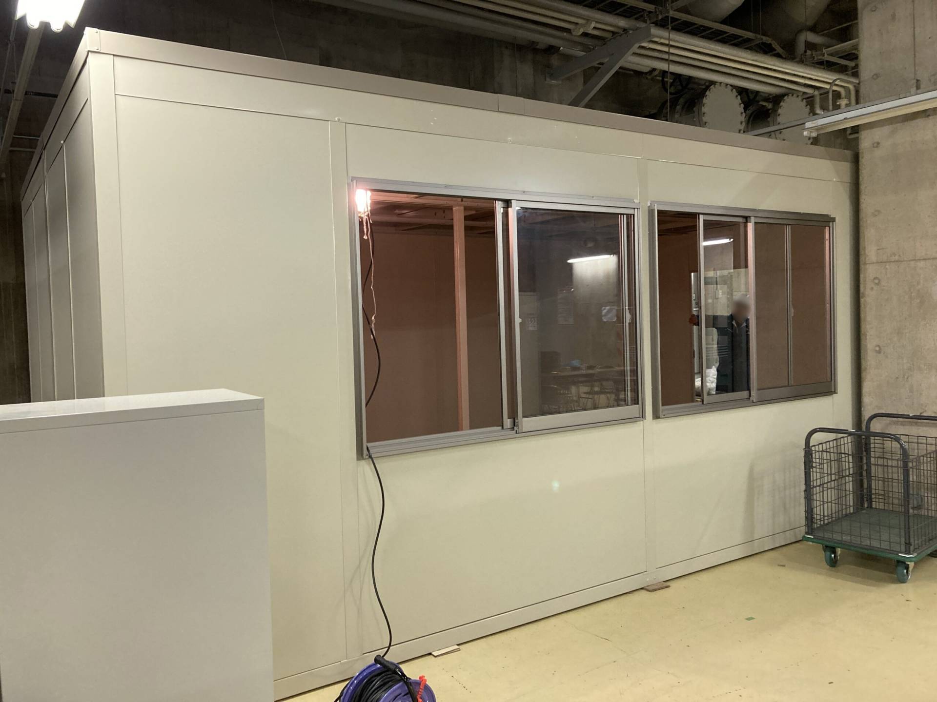 東京都新宿区　パネルハウス(プレハブ)　工事事務所