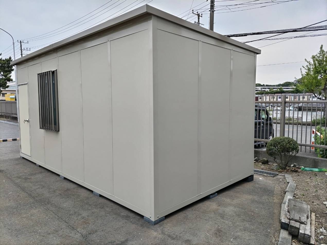 神奈川県横須賀市　パネルハウス(プレハブ)　会社倉庫