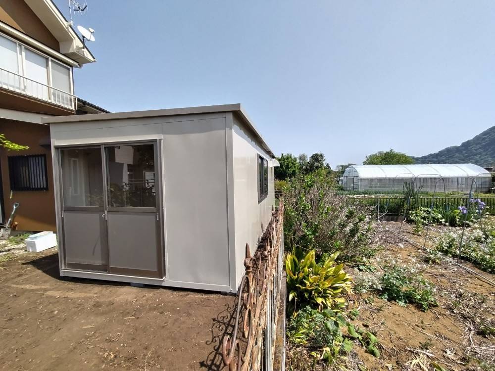 神奈川県相模原市　パネルハウス(プレハブ)　自宅用倉庫