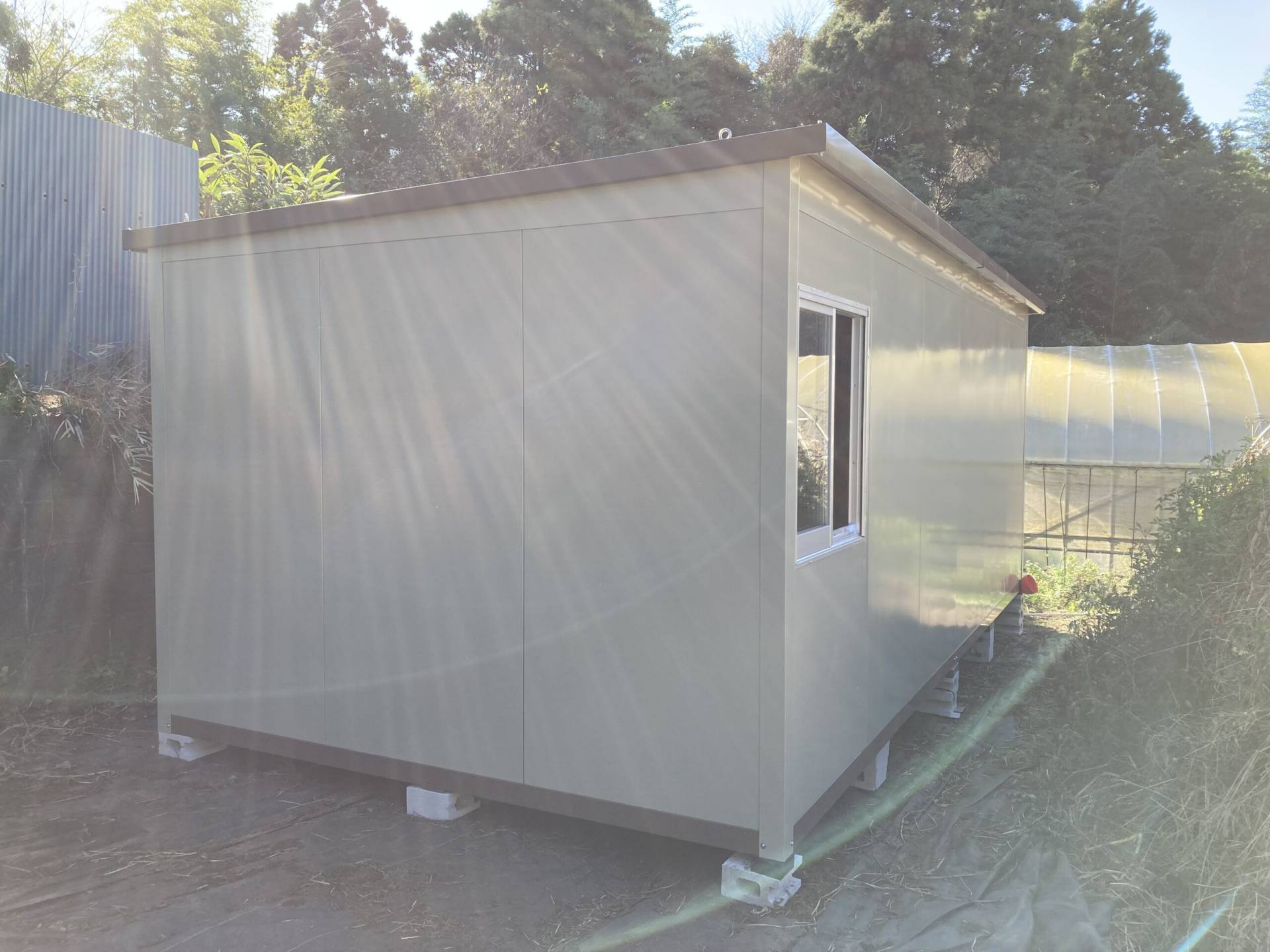 千葉県佐倉市　パネルハウス(プレハブ)　農業倉庫