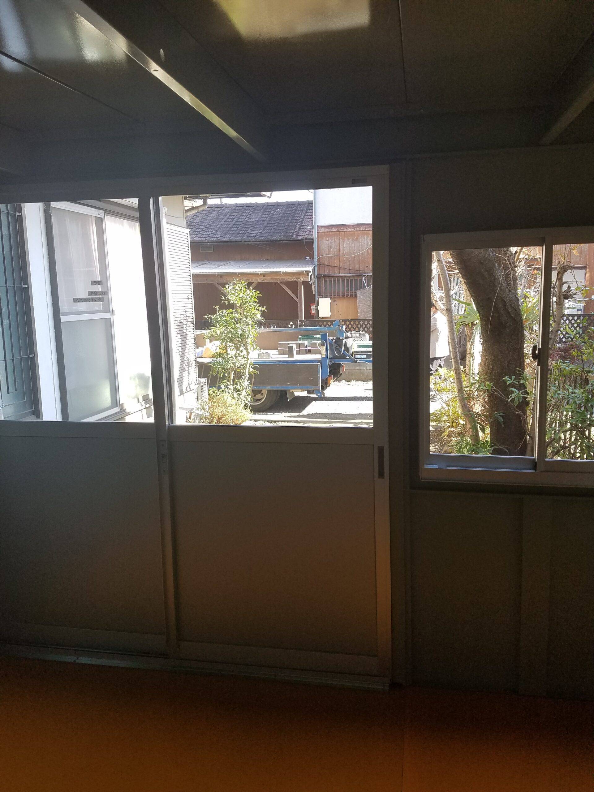 神奈川県厚木市　パネルハウス(プレハブ)　自宅倉庫