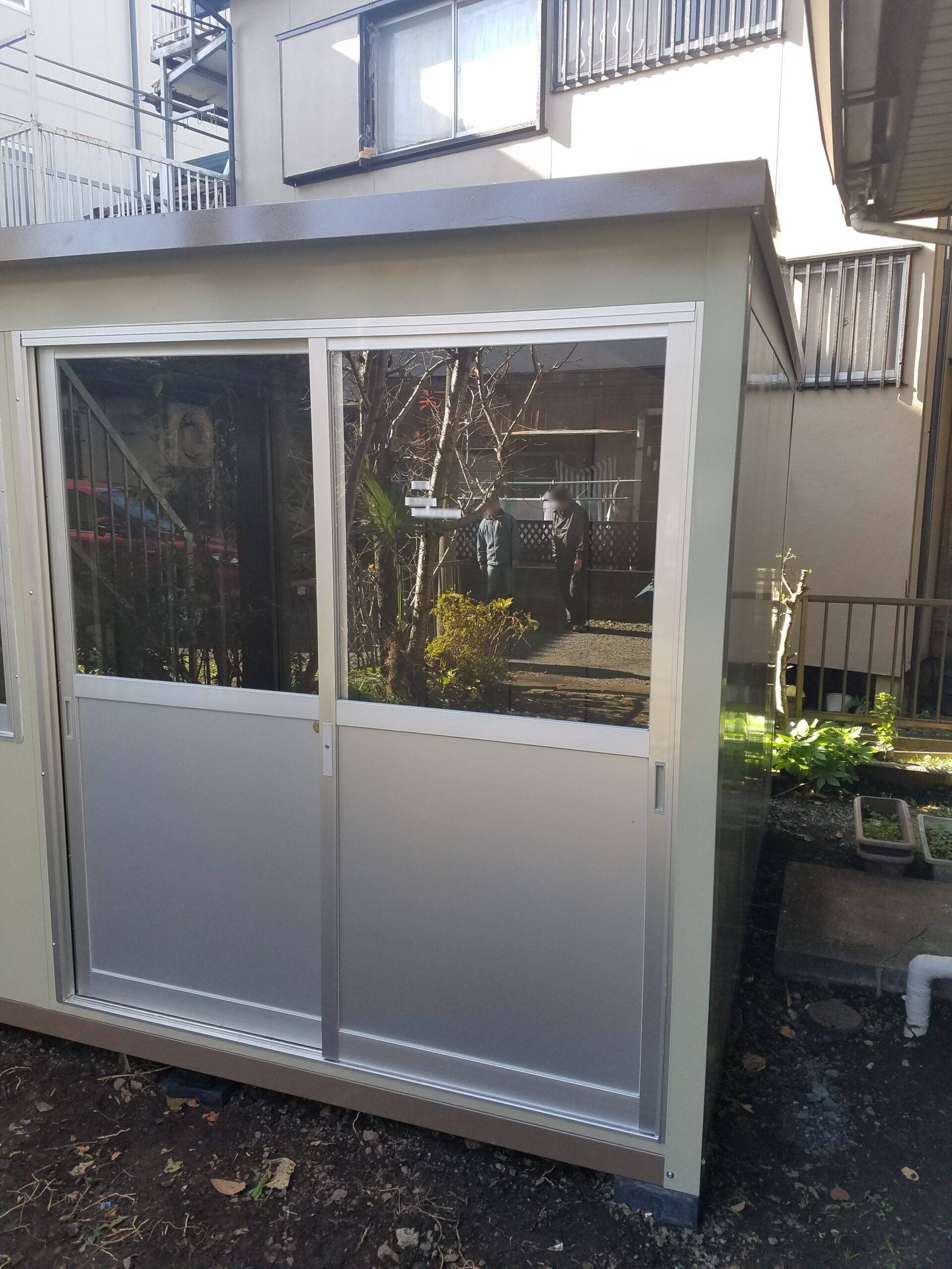 神奈川県厚木市　パネルハウス(プレハブ)　自宅倉庫